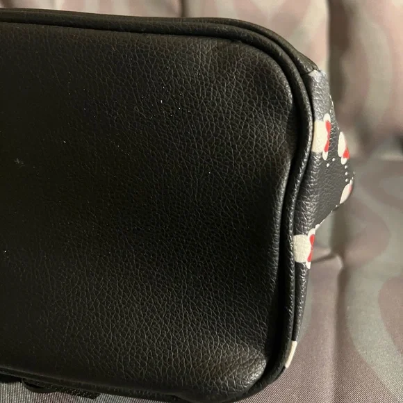 Official Disney Parks Minnie Mouse Polka Dot Bow Mini Vegan Leather Backpack Bag - Picture 8 of 10